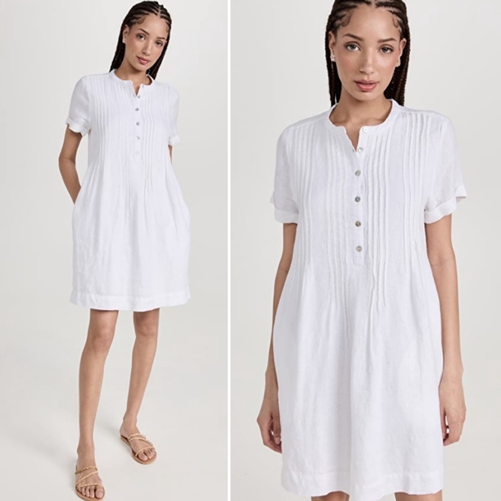 Faherty White Mini Dress